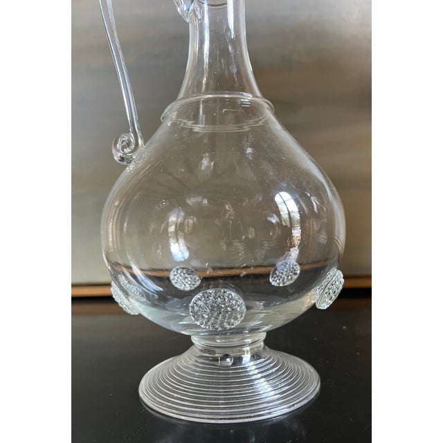 Handblown & Signed Glass Pitcher / Caraffe For Sale In San Francisco - Image 6 of 9