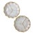 1950s Milk Glass Serving Plates - A Pair For Sale