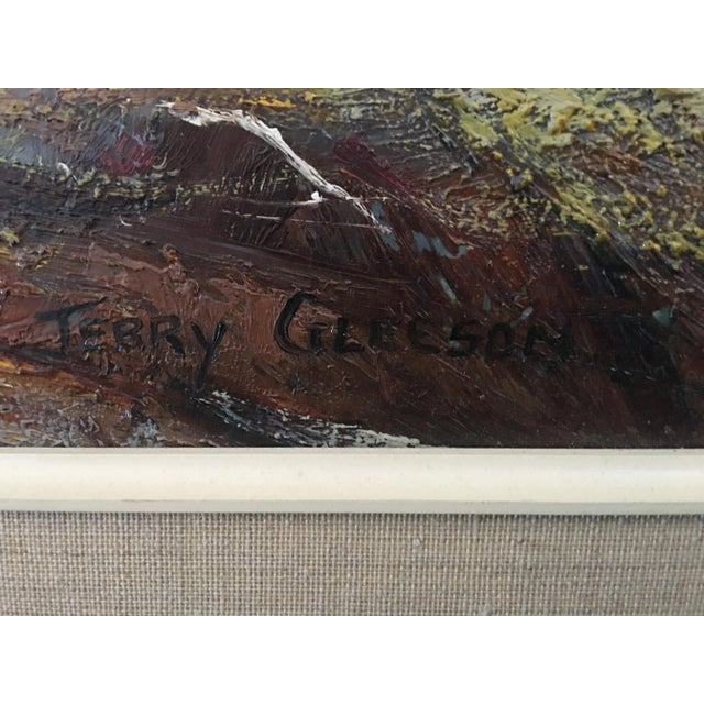 1960s 1960s "Early Morning" Landscape Oil Painting by Terry Gleeson, Framed For Sale - Image 5 of 6