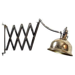 Large Austrian Art Deco Scissor Lamp from Pragan, 1930s For Sale