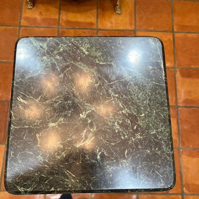 1990s 1990s Antique Reproduction Marble Pedestal With Bronze Work. For Sale - Image 5 of 10