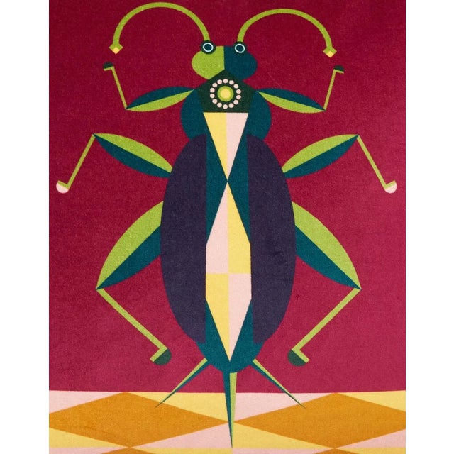 Cricket in Cotton Spirit Animal Cushion For Sale - Image 4 of 4