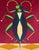 Cricket in Cotton Spirit Animal Cushion For Sale - Image 4 of 4