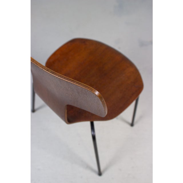 Wood Vintage 3103 Hammer Chairs by Arne Jacobsen for Fritz Hansen, 1960s, Set of 4 For Sale - Image 7 of 18