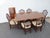 Mahogany Set of Dining Table Six Shield Back Chairs and 2 Leaves 6563 For Sale - Image 13 of 17