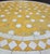 Beautiful handcrafted Moroccan mosaic table featuring an elegant yellow and white color palette. Measuring 32 inches in...