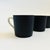 Mid 20th Century Mid Century Porcelain Demitasse Mugs - Set of 5 - Black and White Glazes For Sale - Image 5 of 11