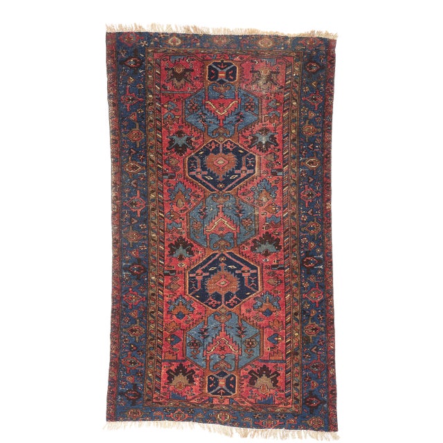 Antique Persian Malayer Rug, 03'05 X 06'00 For Sale