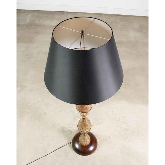 Midcentury Scandinavian Modern Mobach Style Pottery Floor Lamp For Sale - Image 13 of 17