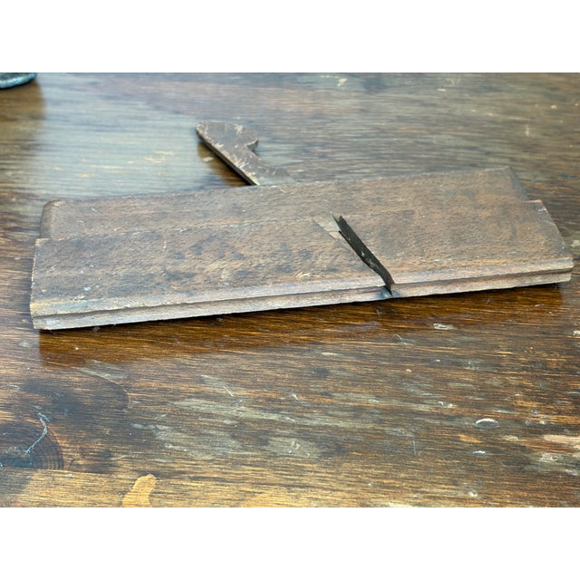 19th Century English Beech Molding Plane With Original Wedge and Historic Owners Stamps For Sale In Providence - Image 6 of 6