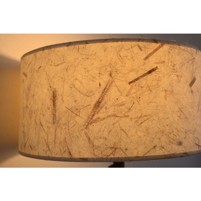 1950s Space Age Black Metal Spiral Cone Table Lamp For Sale - Image 9 of 16