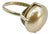 1940s Vintage Boho Chic Art Deco Hollywood Regency Mother of Pearl & Sterling Cocktail Ring, Size 8.5 For Sale