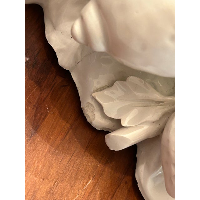 Vintage Capodimonte Style Blanc De Chine Ceramic Wall Bracket For Sale - Image 9 of 12