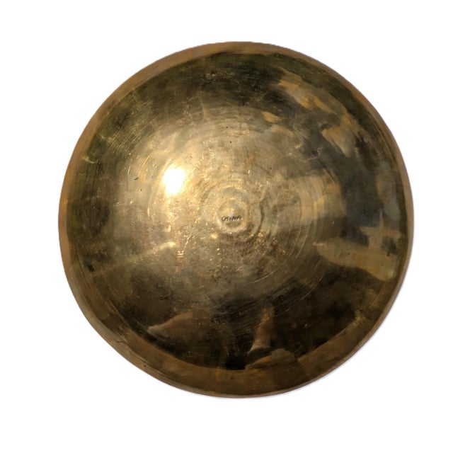 This beautiful brass plate features two dragons playing ball. The middle Chinese word reads "Yuan," which represents being...