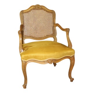 Regency Armchair with Flat Caned Back For Sale