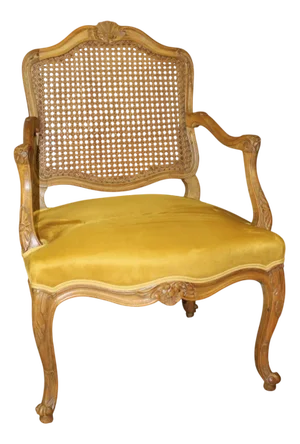 Regency Armchair with Flat Caned Back