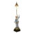 1900s Table Lamp Gilded Dresden Porcelain Figurine Masquerade Ball Renaissance For Sale