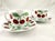 For your consideration are 2 sets of Richard Ginori Cherry teacups and saucers. This wonderful pattern is bold and...