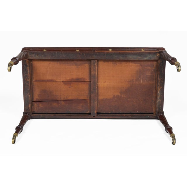 Antique Regency Mahogany Writing Table For Sale - Image 10 of 10