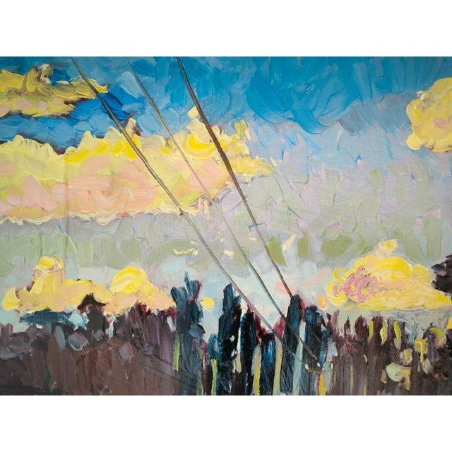 Early 21st Century Linda Clerget, Sun on the Countryside, Oil, Framed For Sale - Image 5 of 12