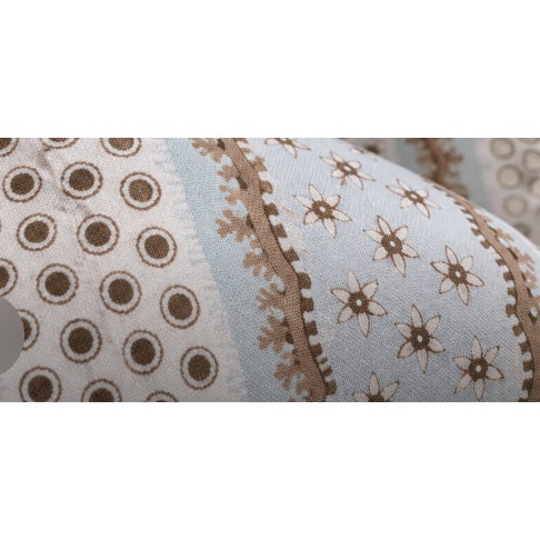 A charming pair of custom designer pillows made from Schumacher Matilda in Sky. Inspired by an archival Schumacher design,...
