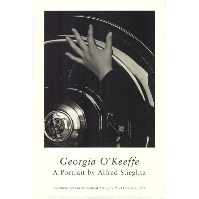 1990s 1997 Alfred Stieglitz 'Georgia O'Keefe' Modernism Black & White Offset Lithograph For Sale - Image 5 of 5