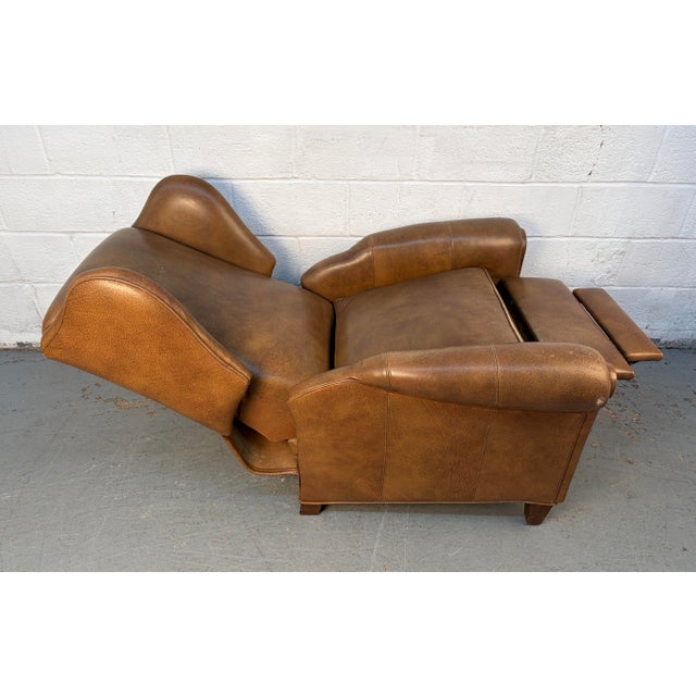 Late 20th Century Wing-Backed Reclining Lounge Chair For Sale - Image 11 of 14