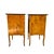 French Provincial Nightstands, Wood With Cabriole Legs, a Pair For Sale - Image 4 of 13