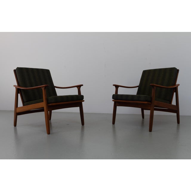 Danish Modern Teak Lounge Chairs, 1960s, Set of 2 For Sale - Image 17 of 18