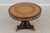 Traditional Maitland Smith Round Mahogany Leather Top Center Table For Sale - Image 3 of 17