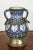 Antique Moroccan Footed Vase, Blue & White Ceramic With Filigree For Sale - Image 9 of 9