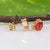 1.9Ct Padparadscha Sapphire Earrings With Earth-Mined Diamond Accents: 14k Gold, A Pair For Sale - Image 4 of 5