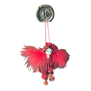 Vintage Ostrich Feather Figural Tassel
