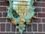 1940 French Louis XVI Green Gold Wall Mirror - 1 Pc For Sale - Image 11 of 12