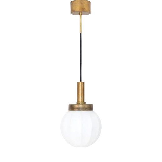 Small Raw Brass Pendant Lamp by Johan Carpner for Konsthantverk For Sale