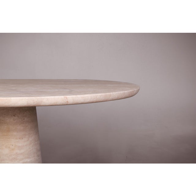Not Yet Made - Made To Order Essence Travertine Round Dining Table For Sale - Image 5 of 6