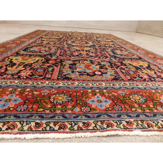 Vintage Persian Floral Rug For Sale - Image 9 of 13
