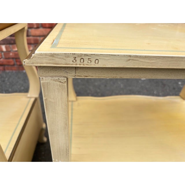 Yellow 1950s John Widdicomb Side Tables For Sale - Image 8 of 18