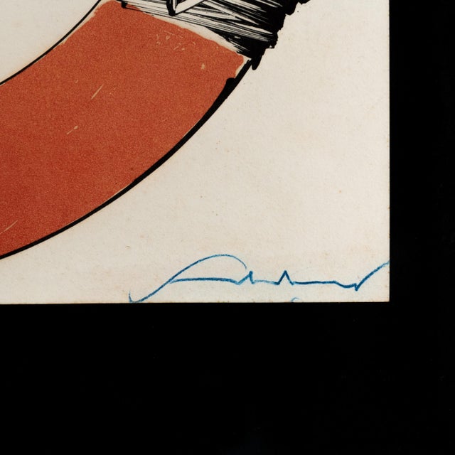 Red Emilio Scanavino, Composition, 1960s, Original Etching For Sale - Image 8 of 11