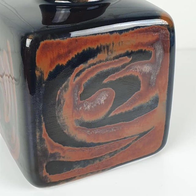 Brown Ceramic Sultan by Table Lamp Carl-Harry Stålhane for Rörstrand, 1960s For Sale - Image 8 of 18