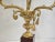 Vintage Laudarte SRL Italy Made Gilt Brass Candelabra Marble Table Lamp For Sale - Image 12 of 16
