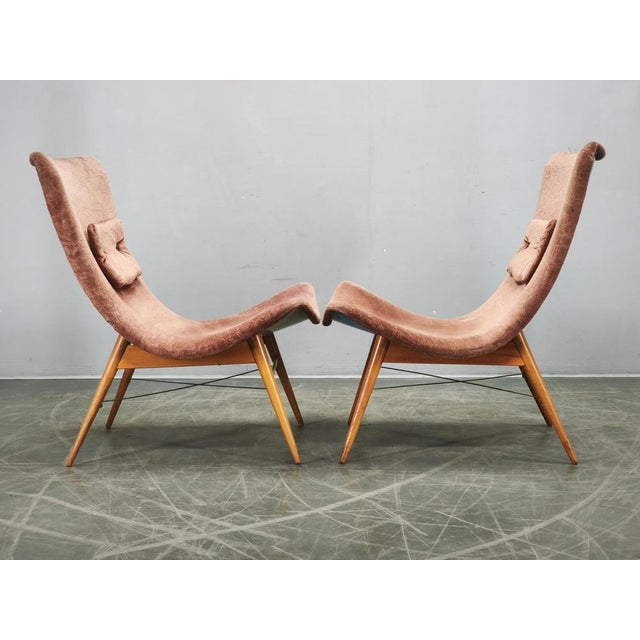 Shell Lounge Chairs by Miroslav Navrátil, Former Czechoslovakia, 1960s, Set of 2 For Sale - Image 11 of 16