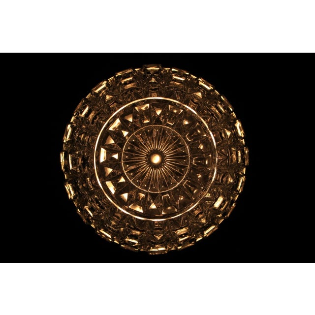 Mid-Century Modern Vintage Glass Pendant from Kamenický Šenov For Sale - Image 3 of 11