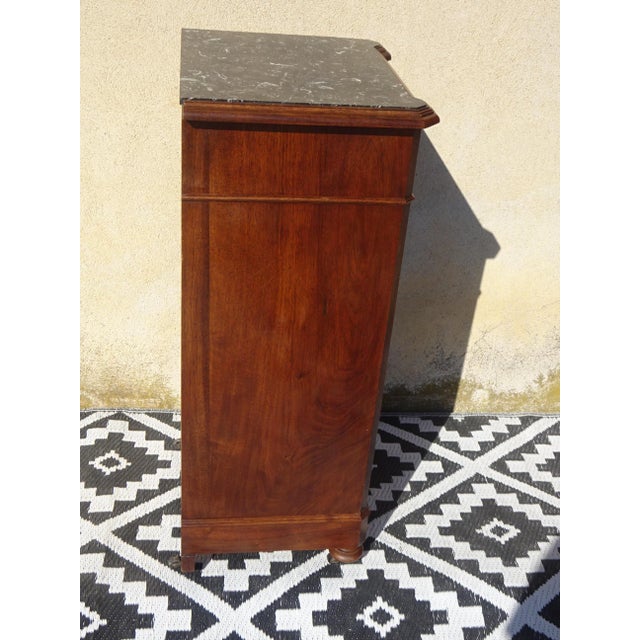 Antique Louis Philippe Bedside Table with False Drawers For Sale - Image 13 of 17