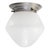 Vintage Art Deco Ceiling Lamp in Opaline Glass, 1920 For Sale - Image 6 of 6