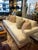 Lee Industries Lee Industries 8 Foot Two Cushion Sofa With Oak Base in White Woven Fabric For Sale - Image 4 of 12