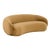 Kendall Cognac Velvet Sofa For Sale