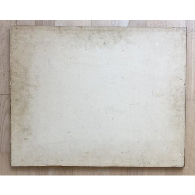 C.A., Dame en pleine écriture, Watercolor on Paper, Framed For Sale - Image 9 of 10