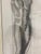 Mid-Century Charcoal on Paper Framed Male Nude Study. For Sale In Philadelphia - Image 6 of 9