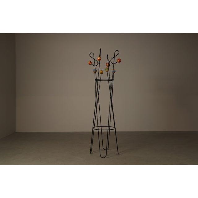 Freestanding Coat and Hat Stand in the style of Roger Féraud, 1990s For Sale - Image 6 of 6